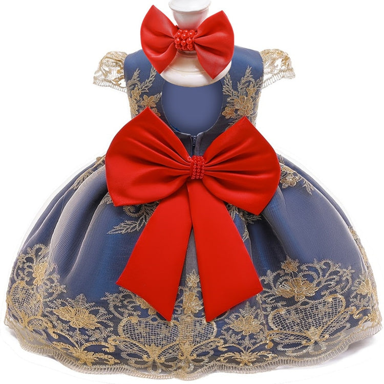 1st Birthday Signature Dress - BLUE