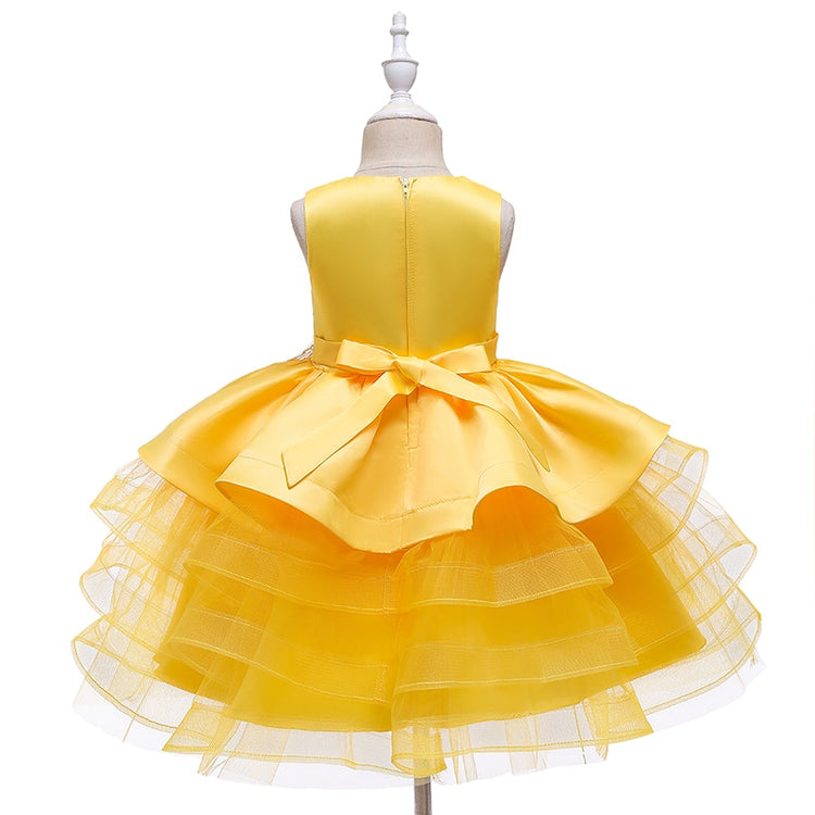 1st Birthday Signature Dress - YELLOW