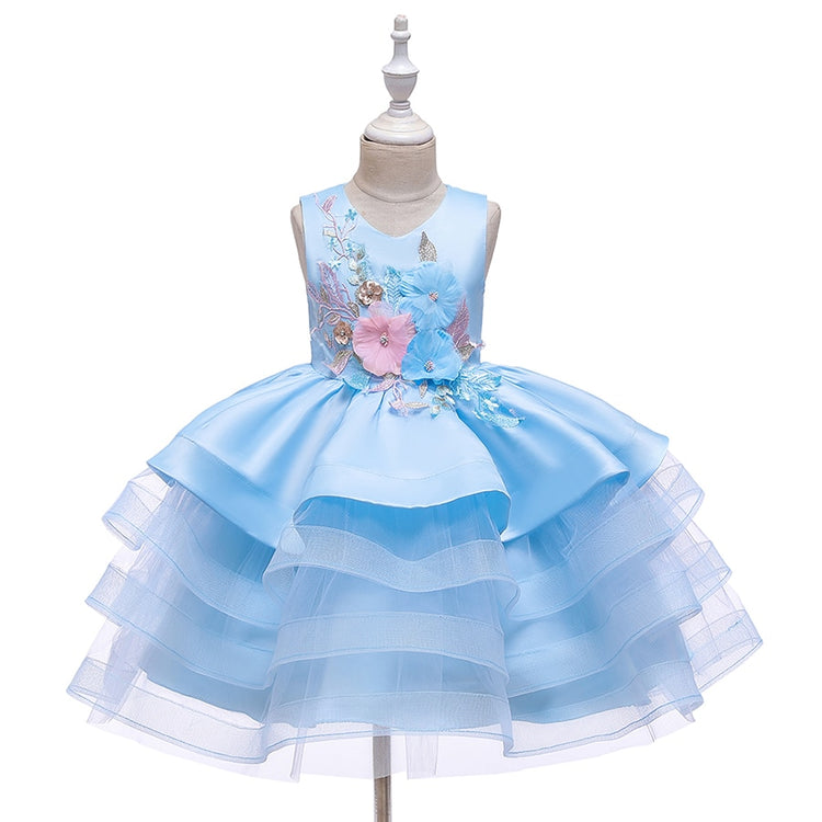 1st Birthday Signature Dress - BLUE