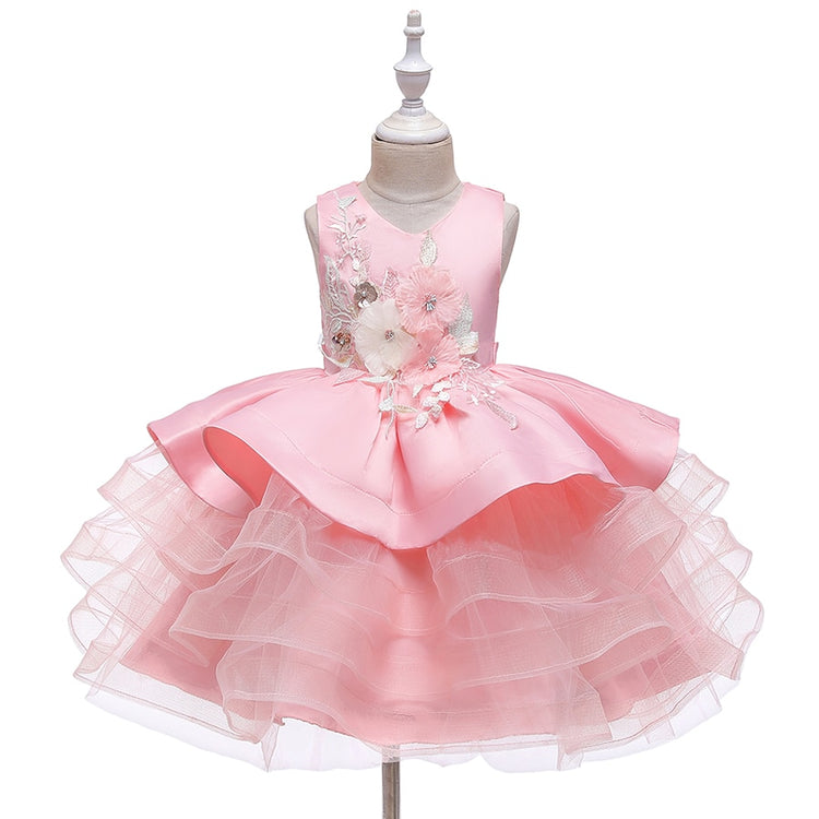 1st Birthday Signature Dress  - PINK