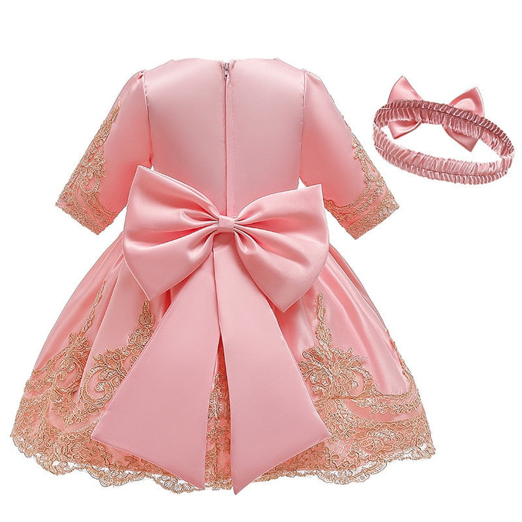 1st Birthday Signature Dress  - PINK
