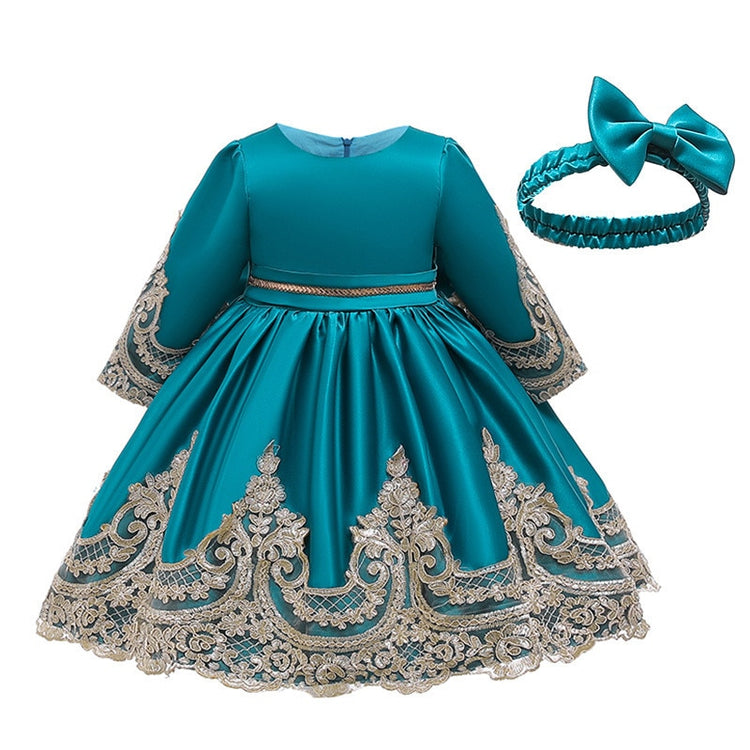 1st Birthday Signature Dress - GREEN