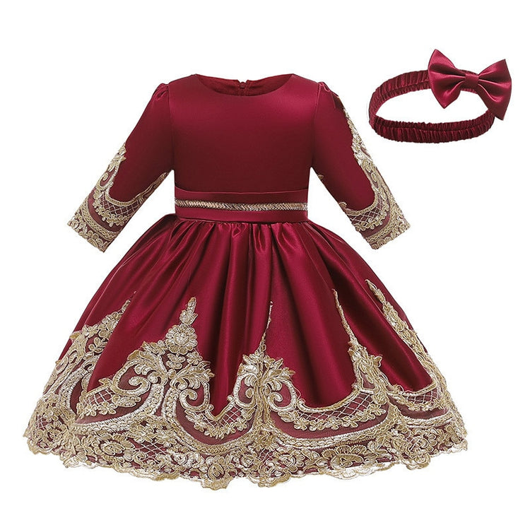 1st Birthday Signature Dress - RED