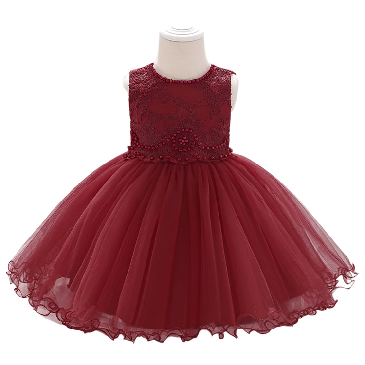 1st Birthday Signature Dress - RED