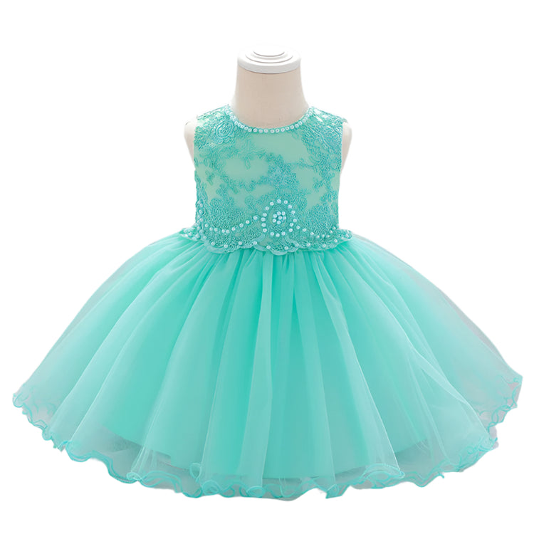 1st Birthday Signature Dress - GREEN