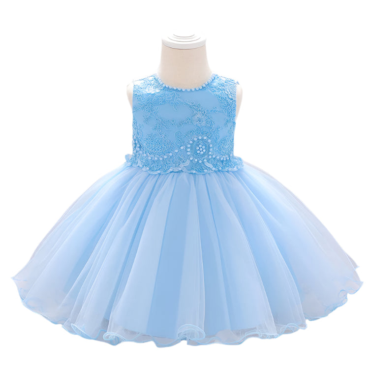 1st Birthday Signature Dress - BLUE