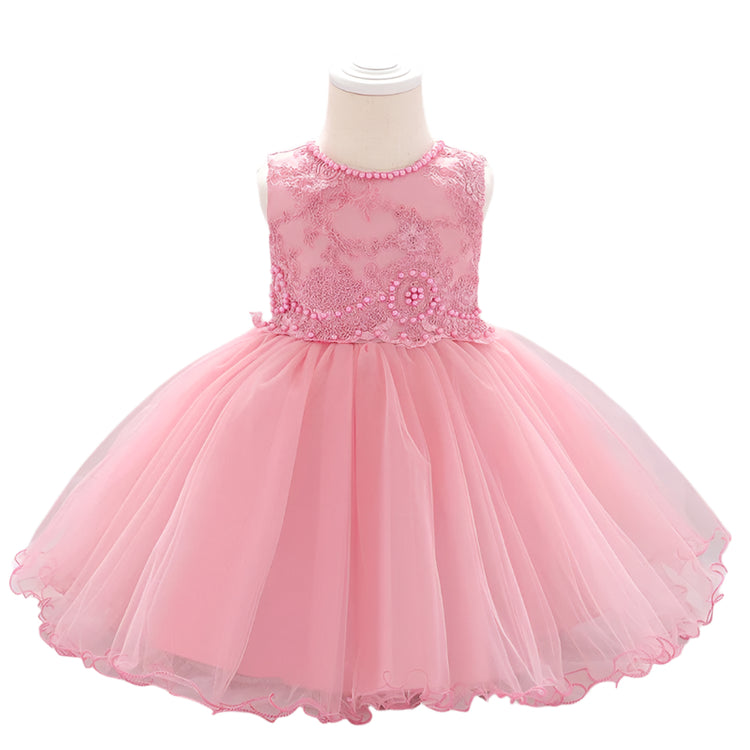 1st Birthday Signature Dress  - PINK