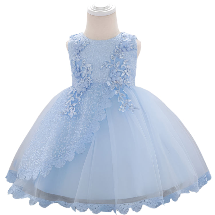 1st Birthday Signature Dress - BLUE
