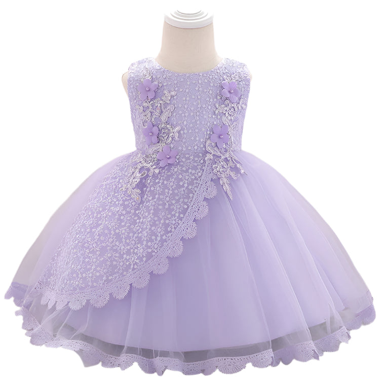 1st Birthday Signature Dress - PURPLE