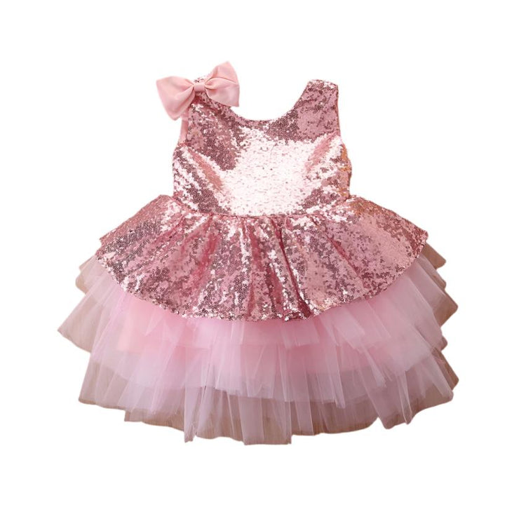 1st Birthday Signature Dress  - PINK