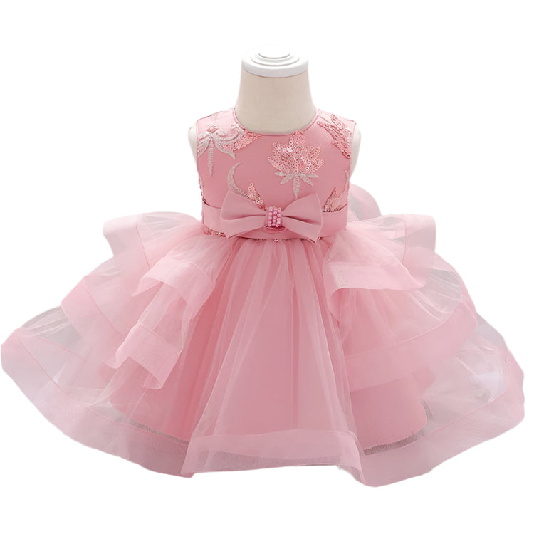 1st Birthday Signature Dress  - PINK