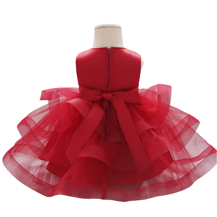 1st Birthday Signature Dress - RED