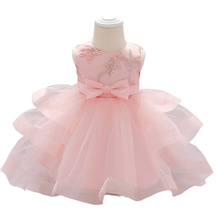 1st Birthday Signature Dress  - PINK