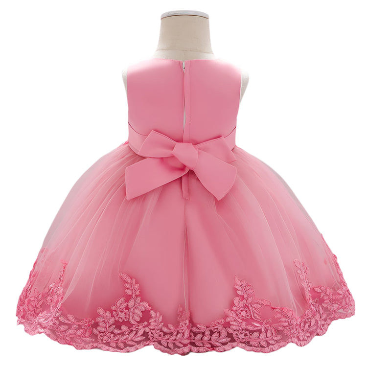 1st Birthday Signature Dress  - PINK