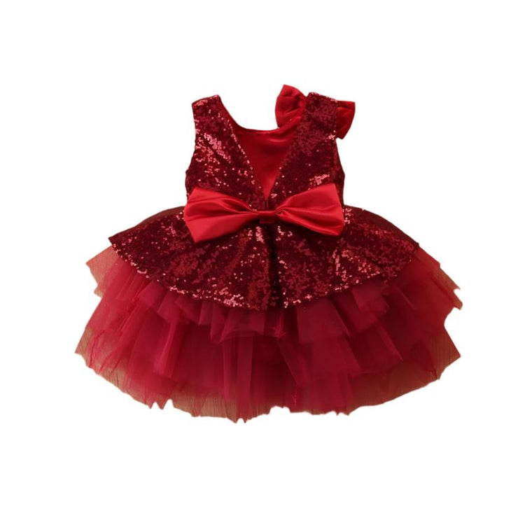 1st Birthday Signature Dress - RED