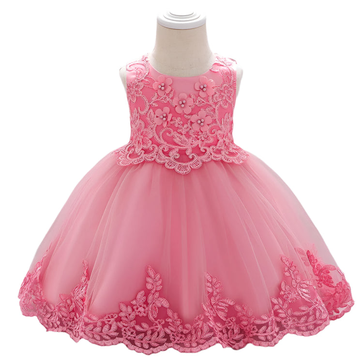 1st Birthday Signature Dress  - PINK