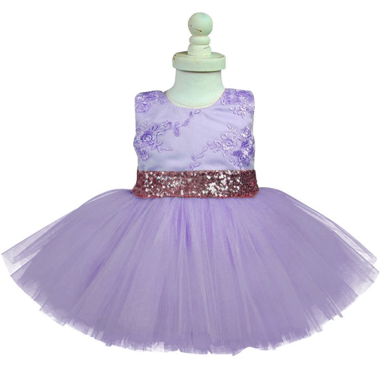 1st Birthday Signature Dress - PURPLE
