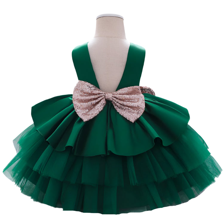 1st Birthday Signature Dress - GREEN