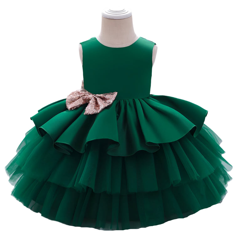 1st Birthday Signature Dress - GREEN