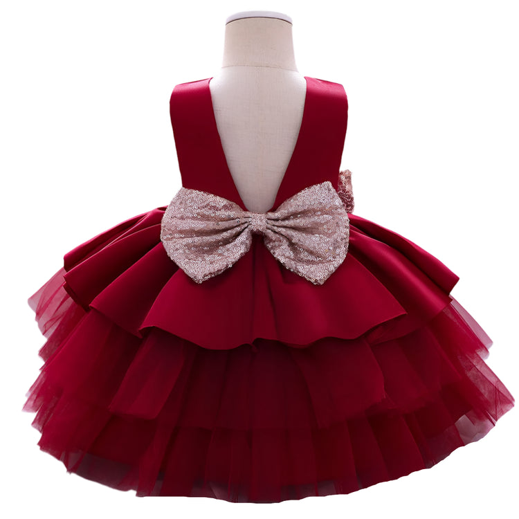 1st Birthday Signature Dress - RED
