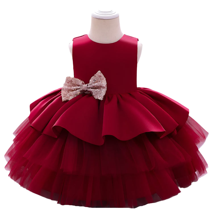 1st Birthday Signature Dress - RED