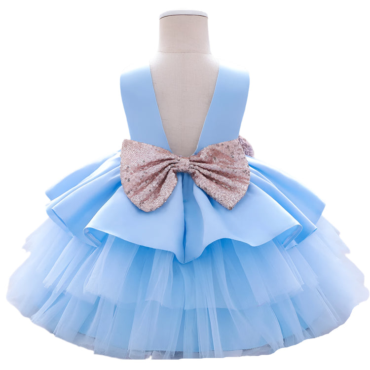 1st Birthday Signature Dress - BLUE