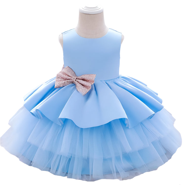 1st Birthday Signature Dress - BLUE