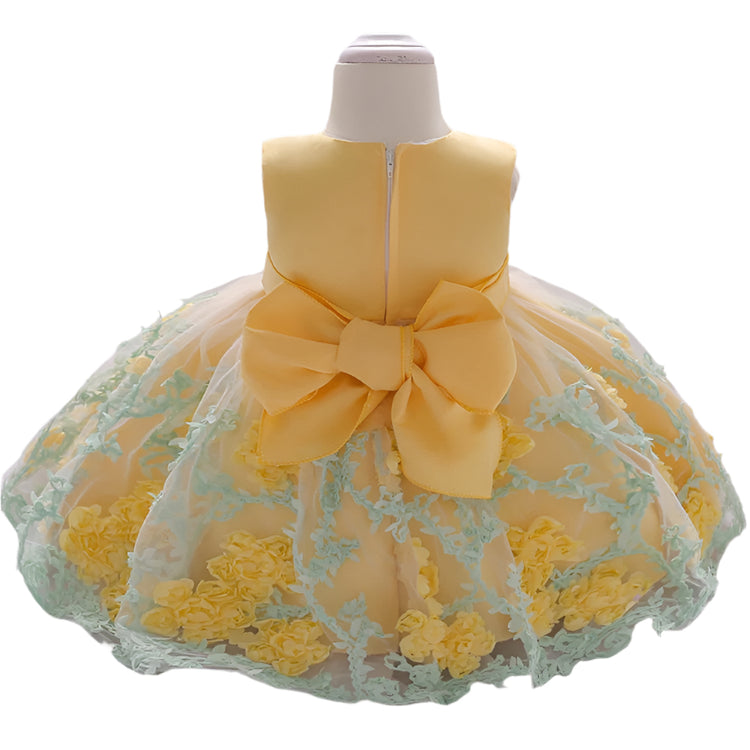 1st Birthday Signature Dress - YELLOW