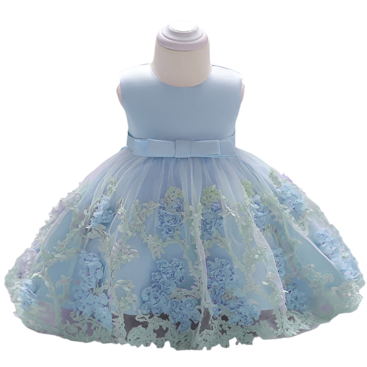 1st Birthday Signature Dress - BLUE