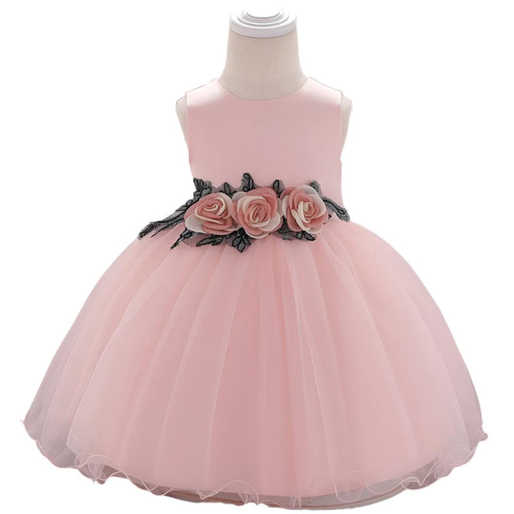 1st Birthday Signature Dress  - PINK