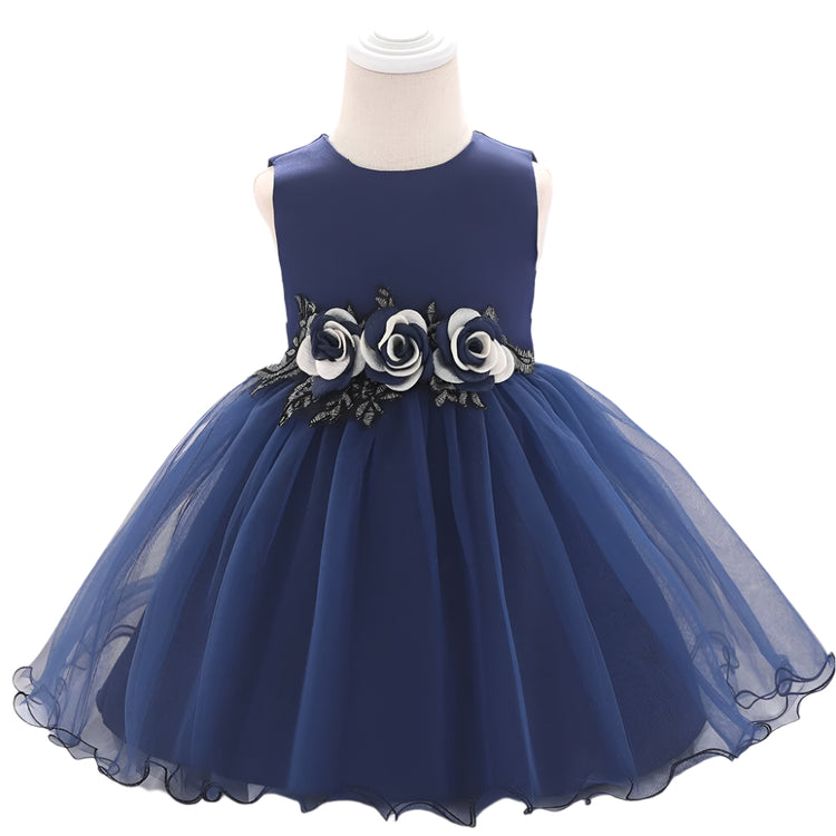 1st Birthday Signature Dress - BLUE