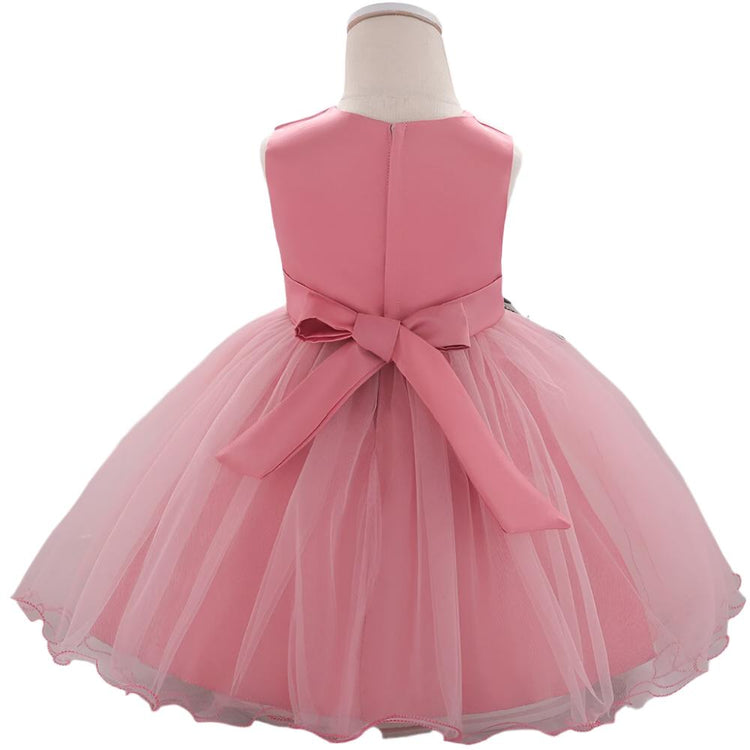 1st Birthday Signature Dress  - PINK
