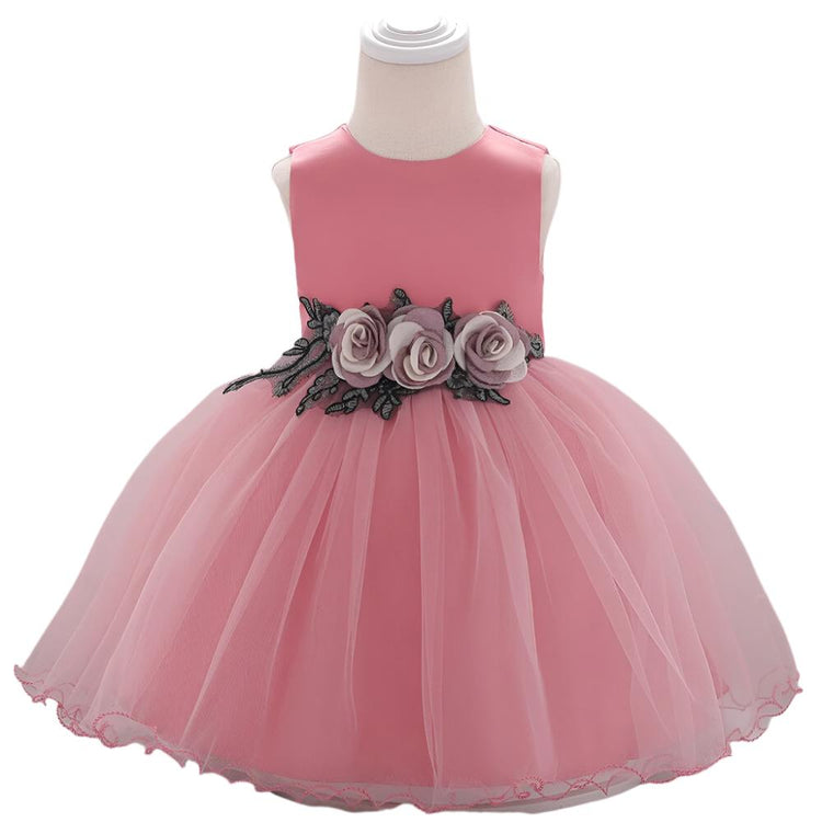 1st Birthday Signature Dress  - PINK