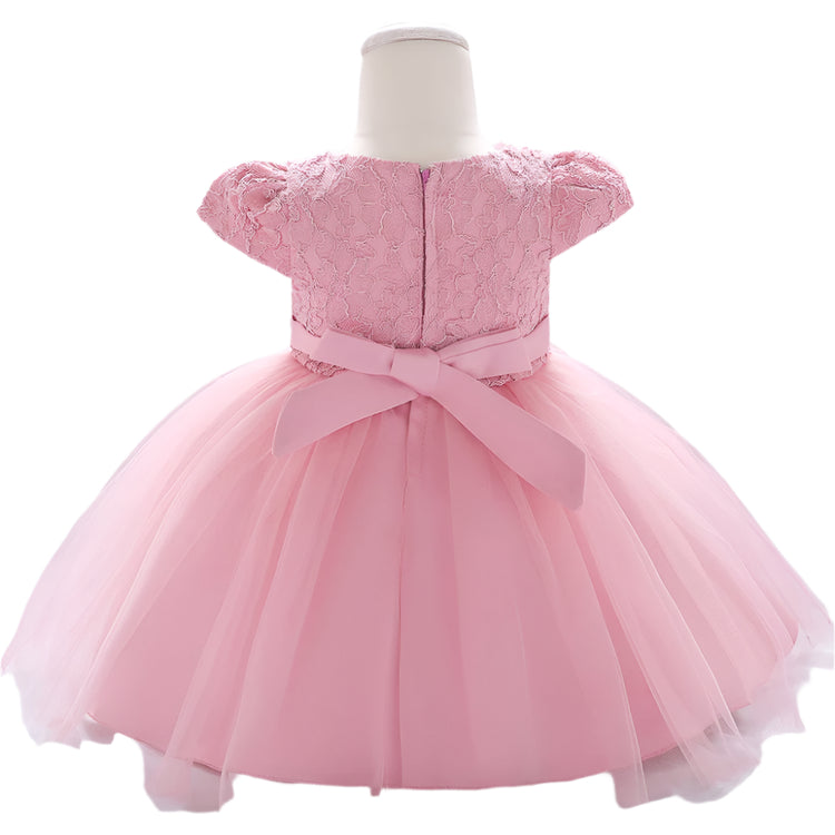 1st Birthday Signature Dress  - PINK