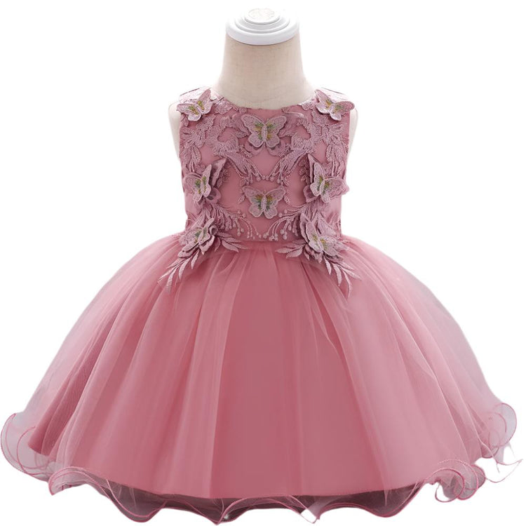 1st Birthday Signature Dress  - PINK