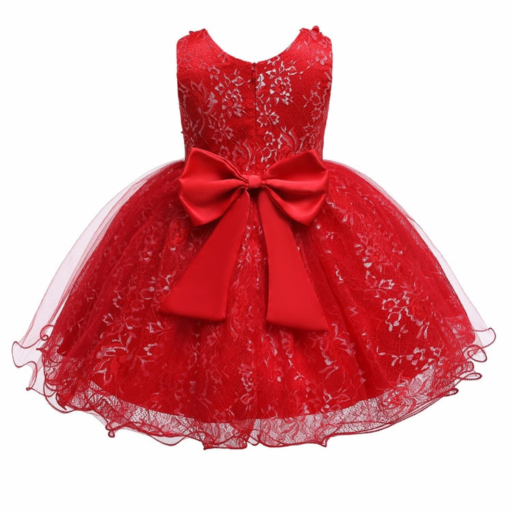 1st Birthday Signature Dress - RED