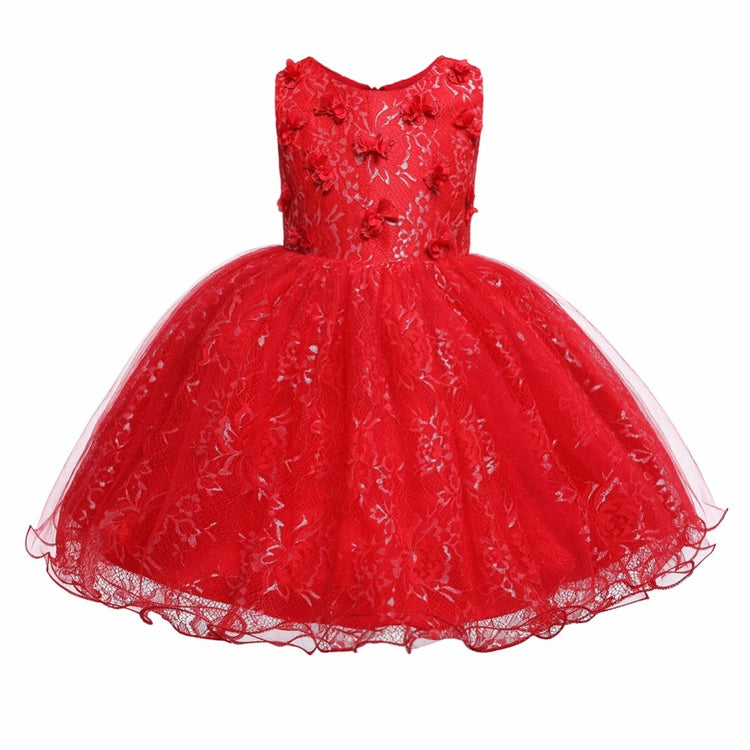1st Birthday Signature Dress - RED