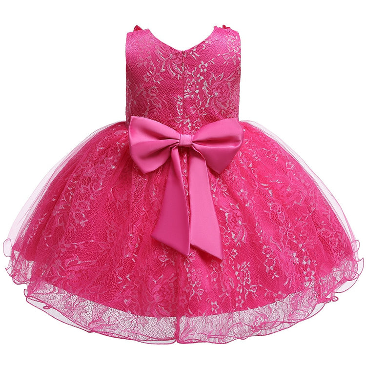 1st Birthday Signature Dress  - PINK
