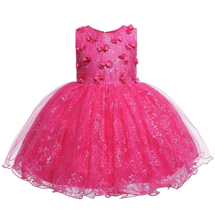 1st Birthday Signature Dress  - PINK