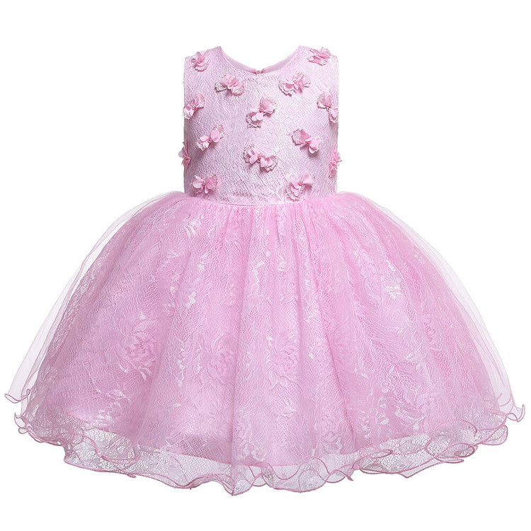 1st Birthday Signature Dress  - PINK