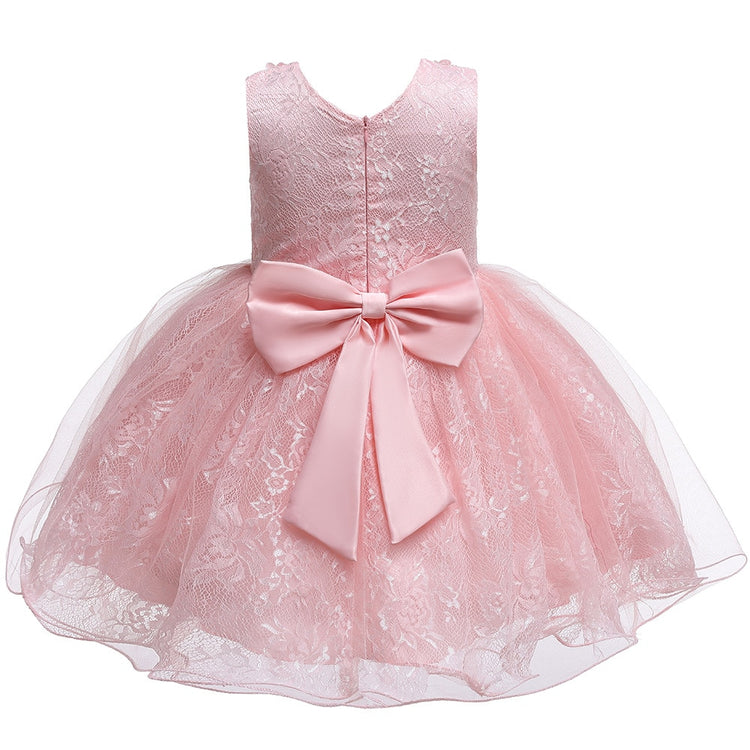 1st Birthday Signature Dress  - PINK