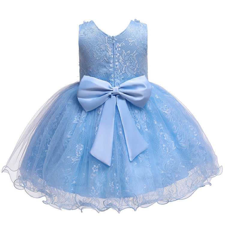 1st Birthday Signature Dress - BLUE