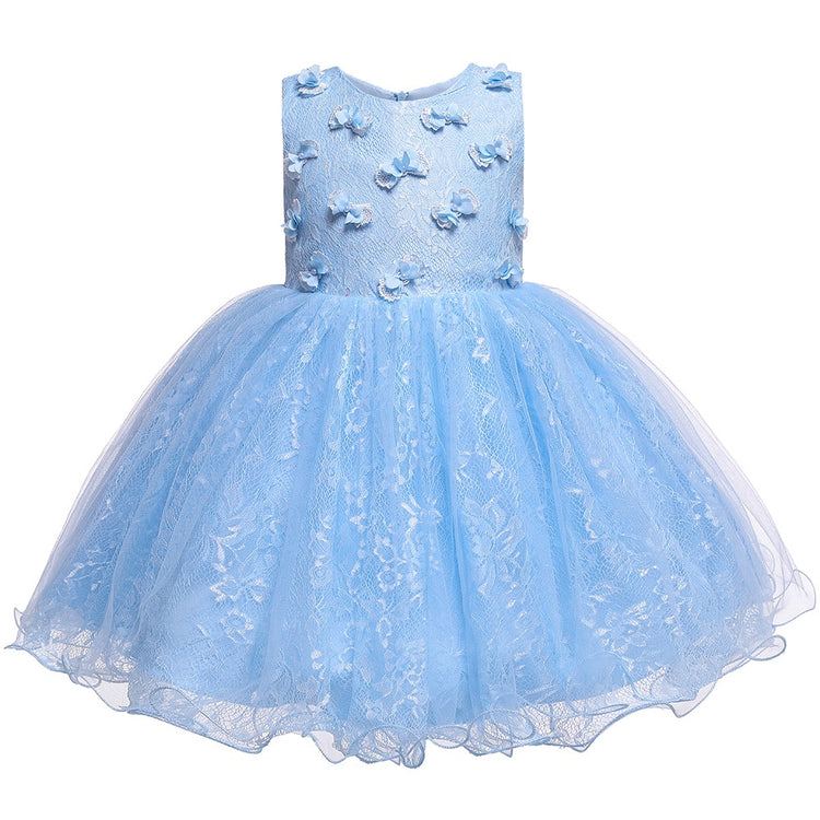 1st Birthday Signature Dress - BLUE