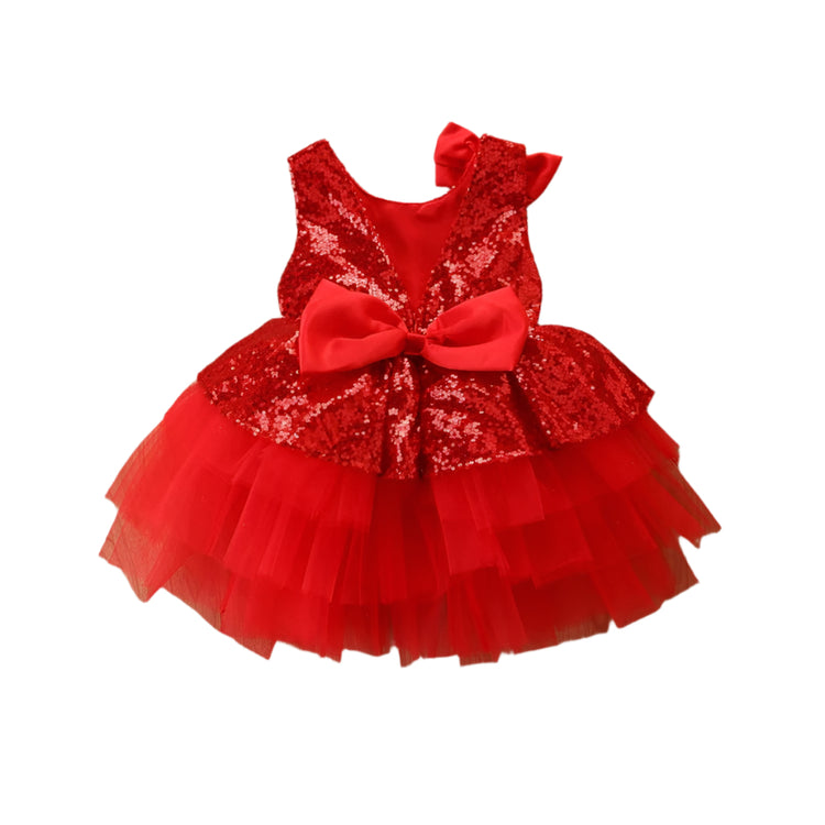 1st Birthday Signature Dress - RED