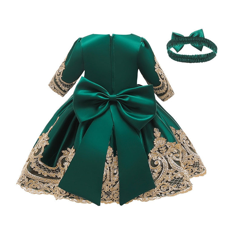 1st Birthday Signature Dress - GREEN