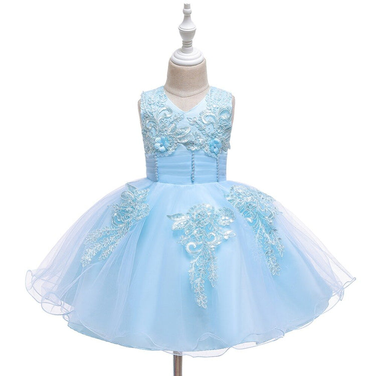 1st Birthday Signature Dress - BLUE