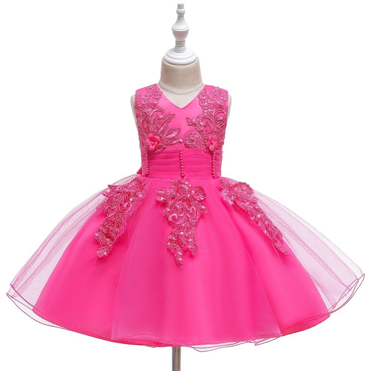 1st Birthday Signature Dress  - PINK