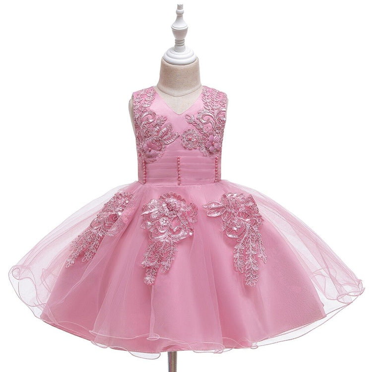 1st Birthday Signature Dress  - PINK