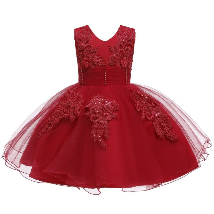 1st Birthday Signature Dress - RED