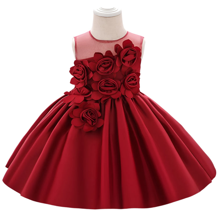 1st Birthday Signature Dress - RED